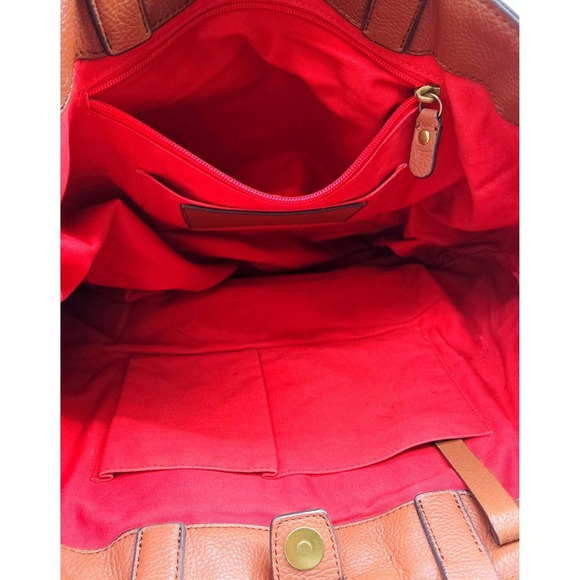 J Crew All Day Tote bag in‎ Brown Leather - Size 13x13x4 - Picture 6 of 7